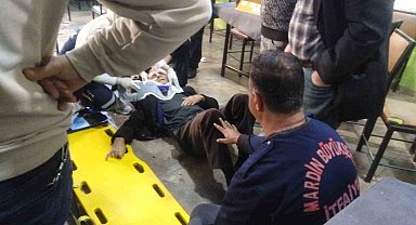 Mardin'de kıraathanede tavan çöktü: 2 yaralı