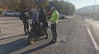 Mardin'de motosiklet denetimi
