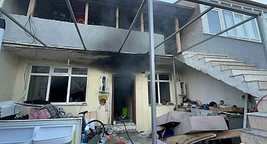 Menteşe'de ev yangını: 1 gözaltı