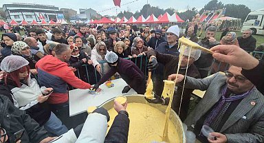 Mıhlama için izdiham: Süleymanpaşa'da 1 tonluk lezzet seli