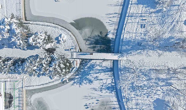 Muş'ta eksi 28 derece: Göletler dondu, çatılarda buz sarkıtları oluştu