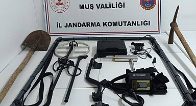 Muş'ta kaçak kazı operasyonu: 4 kişi gözaltına alındı