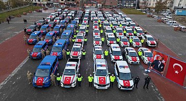 Muş'un güvenlik filosu güçlendi: 78 yeni araç hizmete girdi