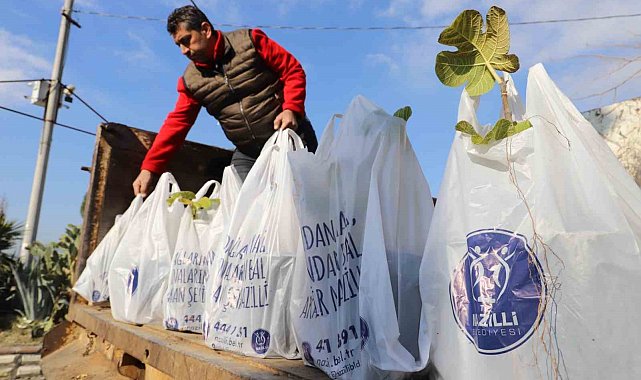 Nazilli Belediyesi'nin dağıttığı binlerce ağaç fidanı kısa sürede tükendi