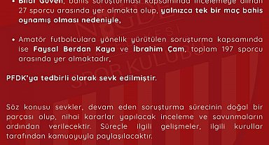 Niğde Belediyespor'dan futbolcularla ilgili bahis soruşturmasına ilişkin açıklama