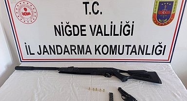 Niğde'de yasadışı silah operasyonu: 3 şüpheli hakkında adli işlem