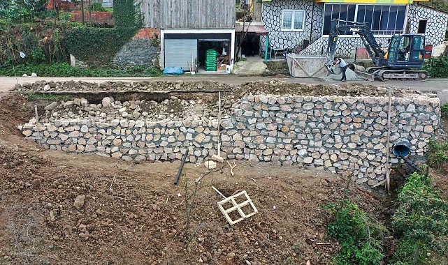 OBB'den Altınordu'da 6,5 yılda 42 bin metreküp taş duvar çalışması