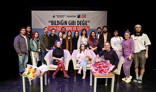 Ödüllü yapım "Bildiğin Gibi Değil" in film ekibi Küçükçekmece'deydi