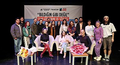 Ödüllü yapım "Bildiğin Gibi Değil" in film ekibi Küçükçekmece'deydi