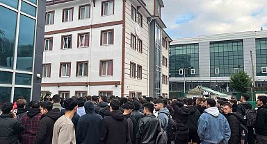 Öğrenci yurdunda yangın alarmı çalınca panik yaşandı