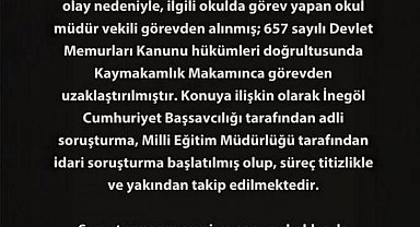 Öğrenciye şiddet uygulayan okul müdürü cumhuriyet savcısına ifade verdi