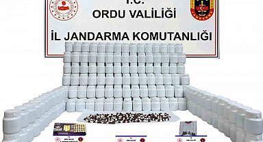 Ordu'da 17 bin 640 adet uyuşturucu hap ele geçirildi