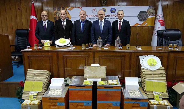 Ordu'da arıcılara malzeme desteği