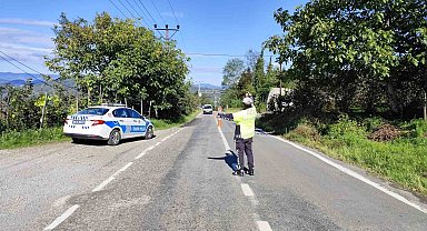 Ordu'da bir haftada 11 binden fazla araç ve sürücüsü denetlendi