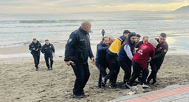 Ordu'da denize atlayan kadını itfaiye kurtardı