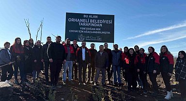 Orhaneli'de 188 fidan toprakla buluştu