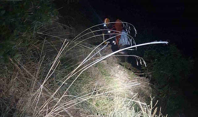 Ormanlık alanda mahsur kalan bir kişi kurtarıldı