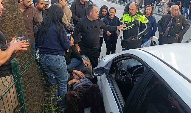 Otomobilin çarptığı yaşlı adam için seferber oldular