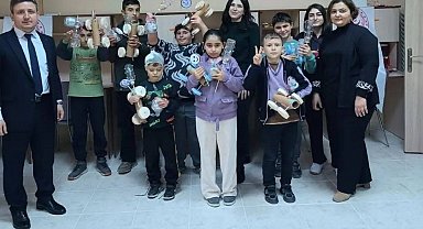 Özel bireyler geri dönüşümle hem öğrendi hem eğlendi