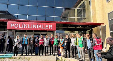 Patnos ağız ve diş sağlığı merkezinde gerçeği aratmayan yangın tatbikatı