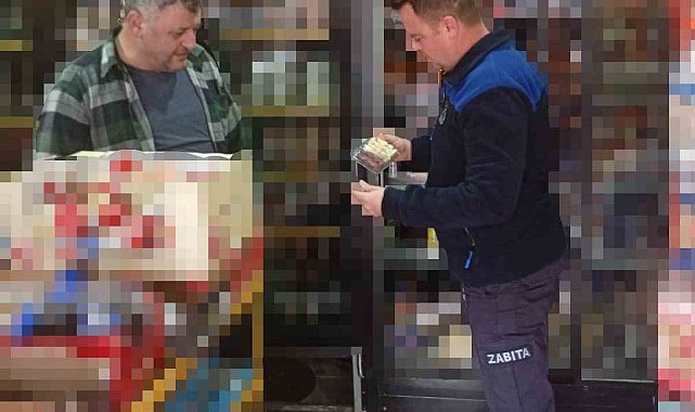 Pınarhisar'da zabıta ekiplerinden marketlere sıkı denetim