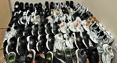 Polis 60 çift imitasyon ayakkabı ele geçirdi