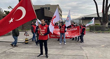 Prysmian işçileri Mudanya'da yürüdü