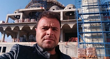 Ravza Camii yapımında iskeleden düşen işçi hayatını kaybetti