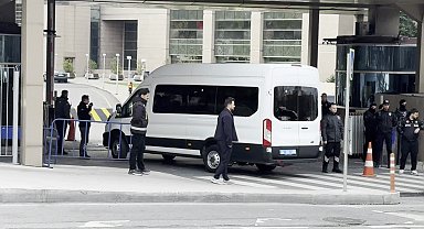 Sadettin Saran, Adli Tıp Kurumundaki işlemlerin ardından adliyeye getirildi