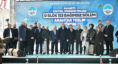 Sahabiye'de anahtarları teslim eden Başkan Büyükkılıç: "Kayseri belediyeciliği icraat üretir"