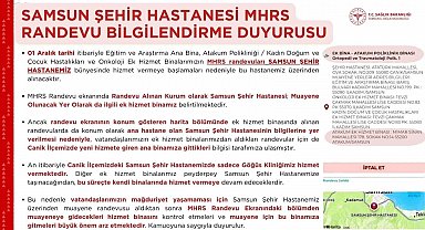 Samsun Şehir Hastanesi randevularında "hizmet binası karışıklığı"na dikkat