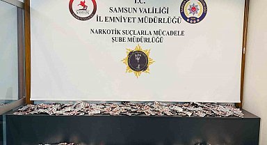 Samsun'da 10 bin adet uyuşturucu hap ele geçirildi