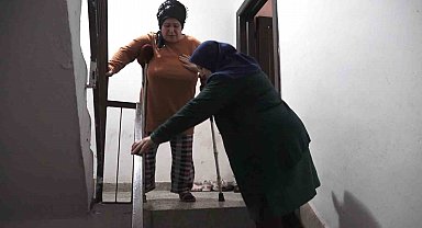 Samsun'da engelli kadının zorluklarla imtihanı