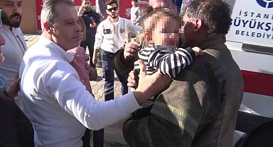 Sancaktepe'de asansör yangını: Anne-çocuk ve 2 itfaiye eri dumandan etkilendi