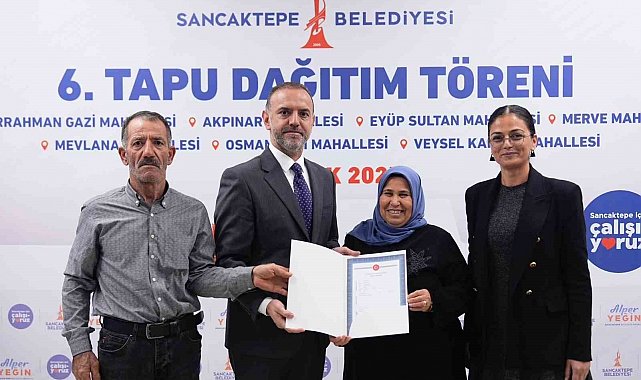 Sancaktepe'de tapu sevinci