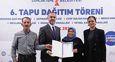 Sancaktepe'de tapu sevinci