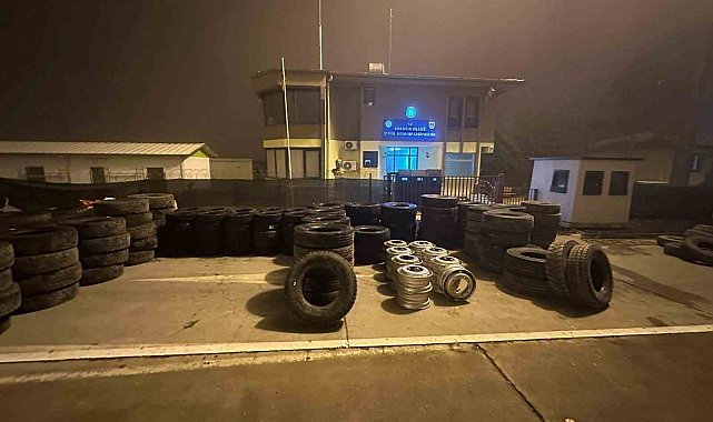 Şanlıurfa'da 2 milyonluk kaçak lastik operasyonu: 2 gözaltı