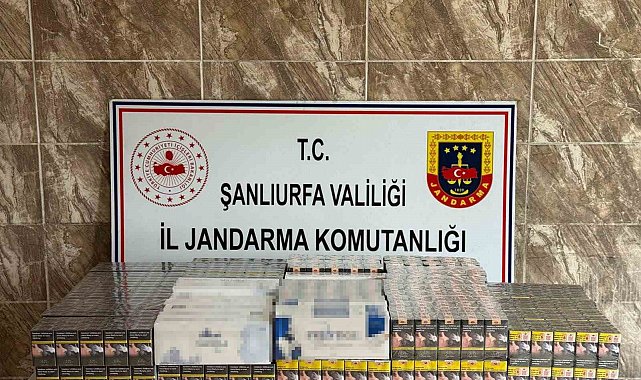 Şanlıurfa'da 7 bin 958 paket kaçak sigara ele geçirildi