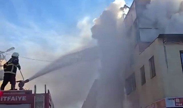 Şanlıurfa'da halı yıkama atölyesinde yangın