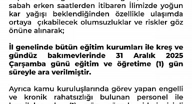 Şanlıurfa'da okullar yarın tatil