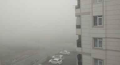 Şanlıurfa'da sis bulutu etkili oldu