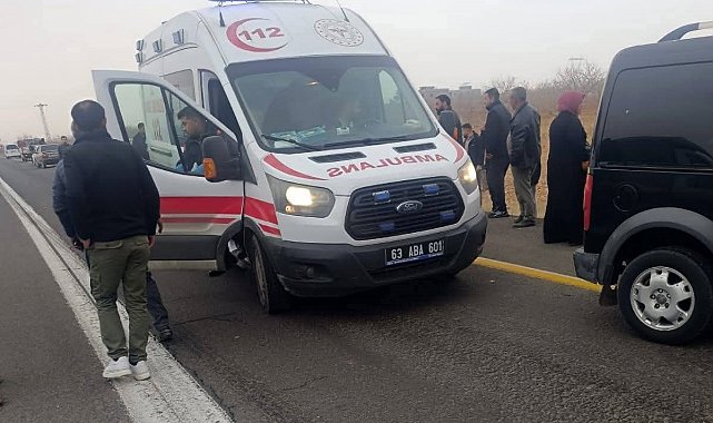 Şanlıurfa'da trafik kazası: 1 yaya ağır yaralandı
