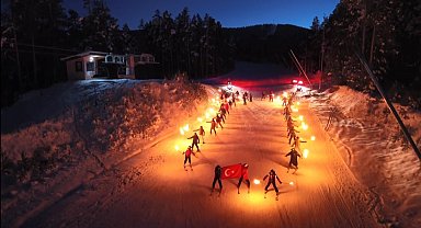 Sarıkamış kayak sezonuna "Merhaba" dedi