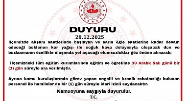 Şavşat'ta kar yağışı nedeniyle eğitime 1 gün ara verildi