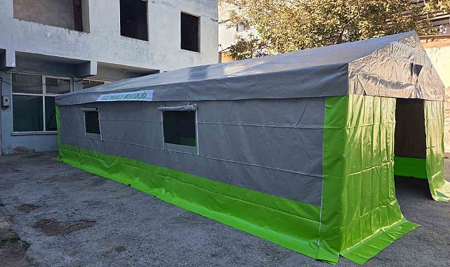 Sazlı Mahallesi'ne hayırsever desteği ile taziye çadırı kazandırıldı