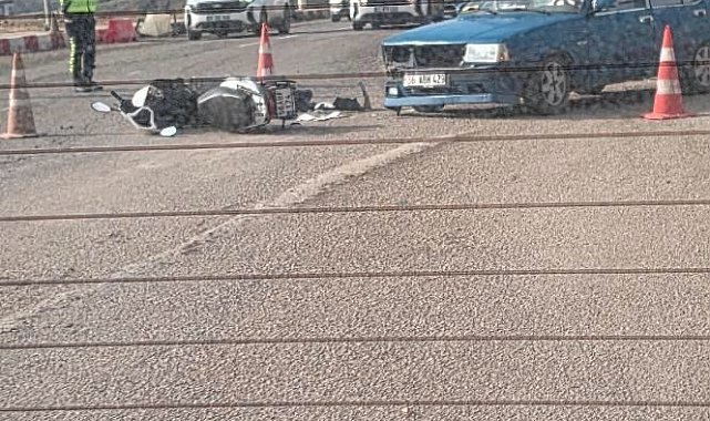 Siirt'te motosiklet ile otomobil çarpıştı: 1 yaralı