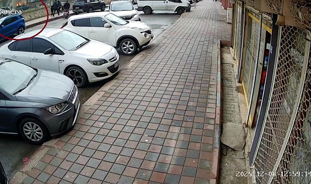 Siirt'te otomobilin kundaklanma anları güvenlik kameralarına yansıdı