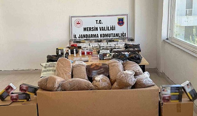 Silifke ve Bozyazı'da kaçak makaron dperasyonu: 2 gözaltı