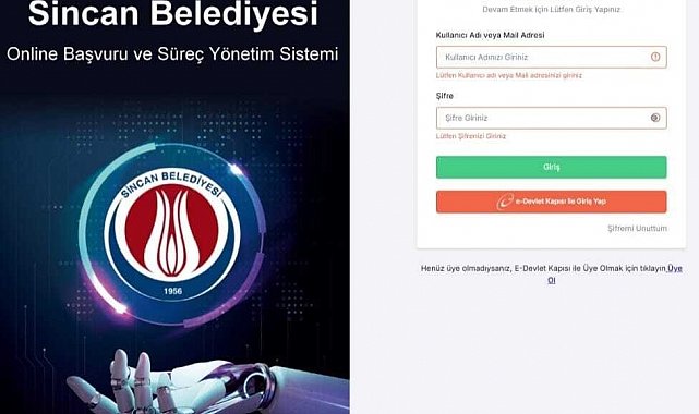 Sincan'da dijital dönüşüm: Başvurular bir tık uzakta
