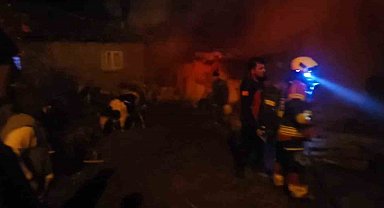 Sındırgı'da hayvan damı ve samanlıkta yangın